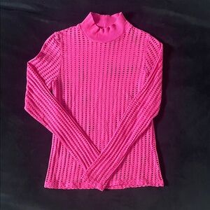 Monrow Pink Long Sleeve Top EUC
